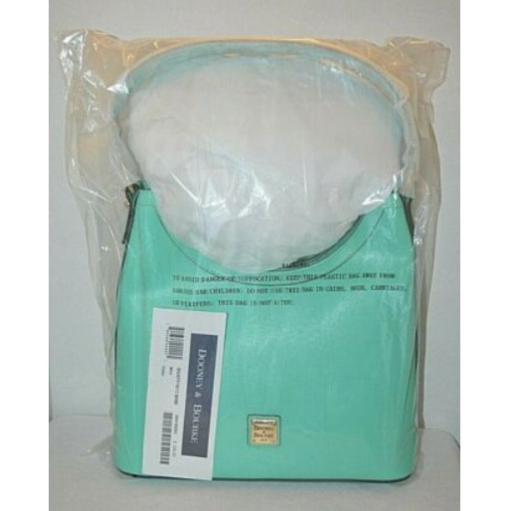 Dooney & Bourke Saffiano Italian Leather Mint Bag - Picture 11 of 11